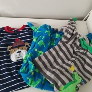 3 Pair!! Carter's Footed Pajamas